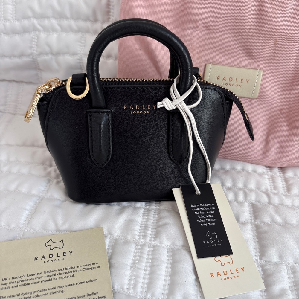 Radley London Liverpool Street Black Mini Bag Leather